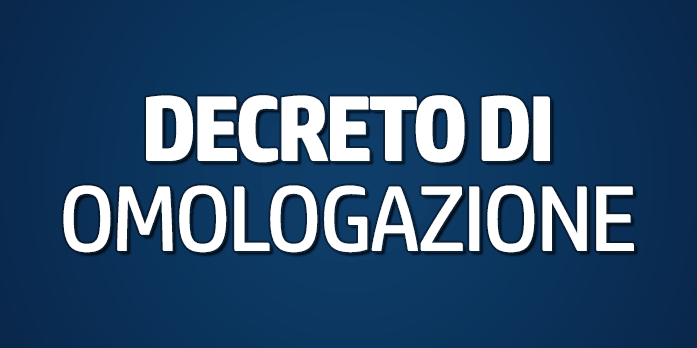 decreto di omologazione