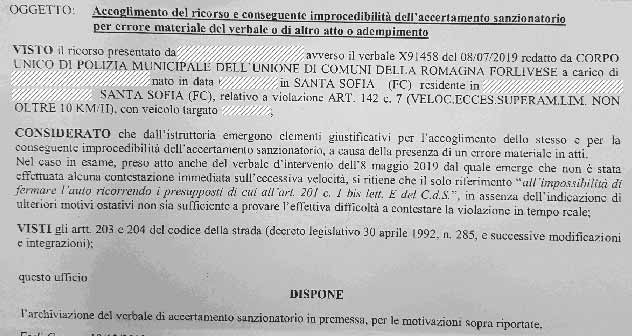 Nulle le multe sulla Bidentina 1 ord fram