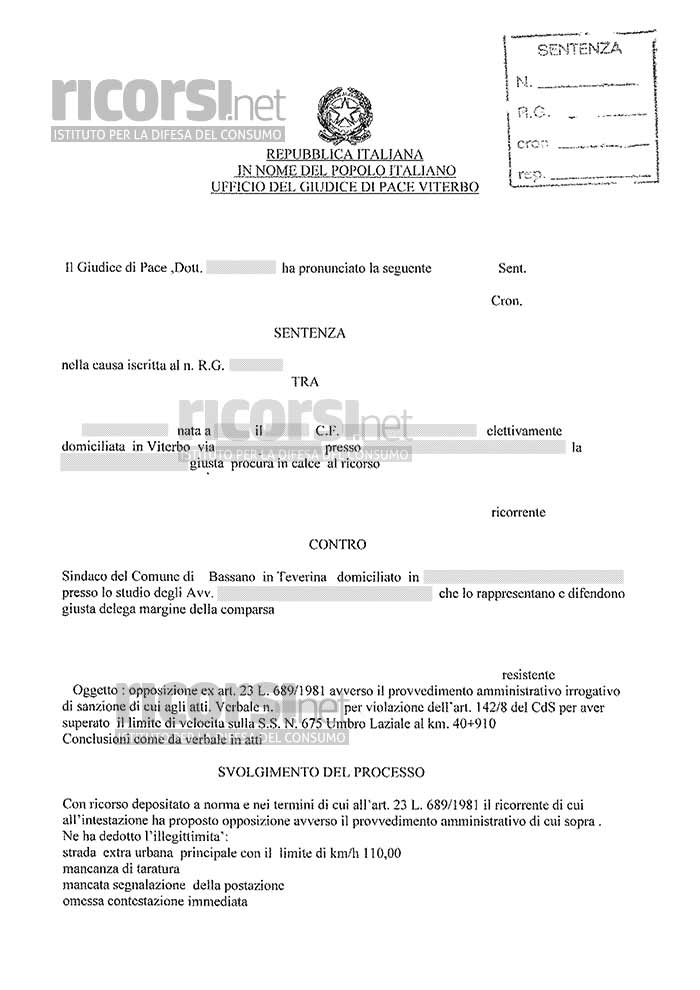 multa bassano in teverina