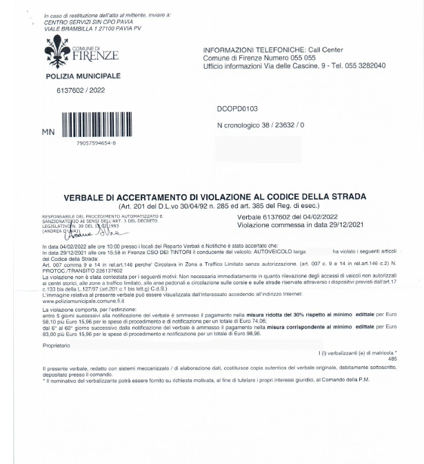 ZTL Firenze: le 5 cose che devi sapere 1 ztl firenze